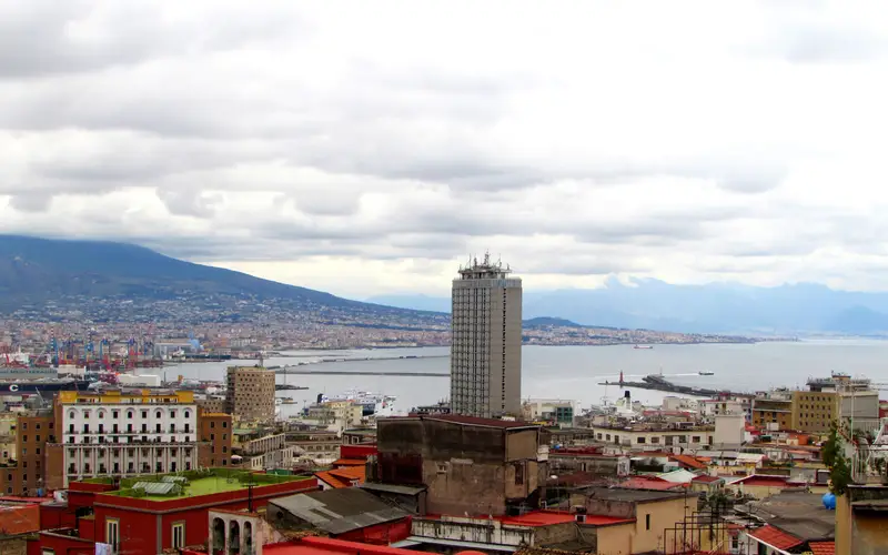 The Gulf of Naples from the Vomero hill