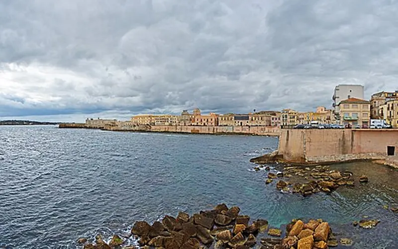 Ortigia from the sea, Syracuse