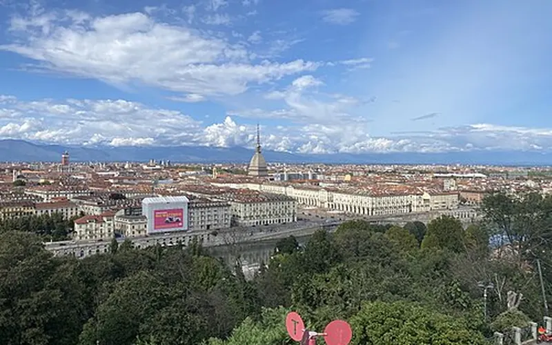 Turin and the Mole Antonelliana from Monte dei Cappuccini