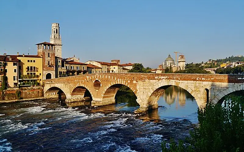 Ponte Pietra on the Adige